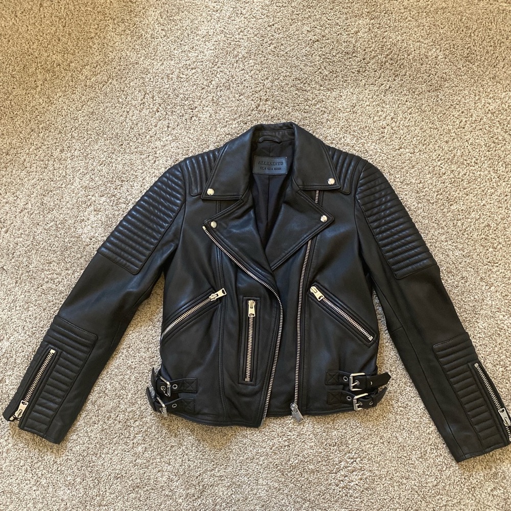 ALLSAINTS Estella Leather Biker Jacket